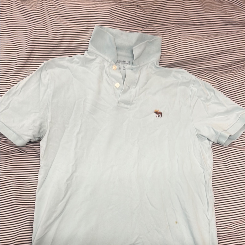 Light Blue Abercrombie & Fitch Polo Shirt